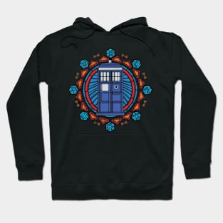 Stained glass Tardis Hoodie